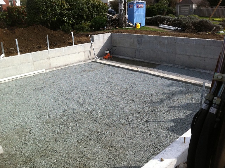 Crushed Rock Compacted For Concrete Floor Green S Landscaping Llc